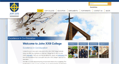 Desktop Screenshot of johnxxiii.edu.au